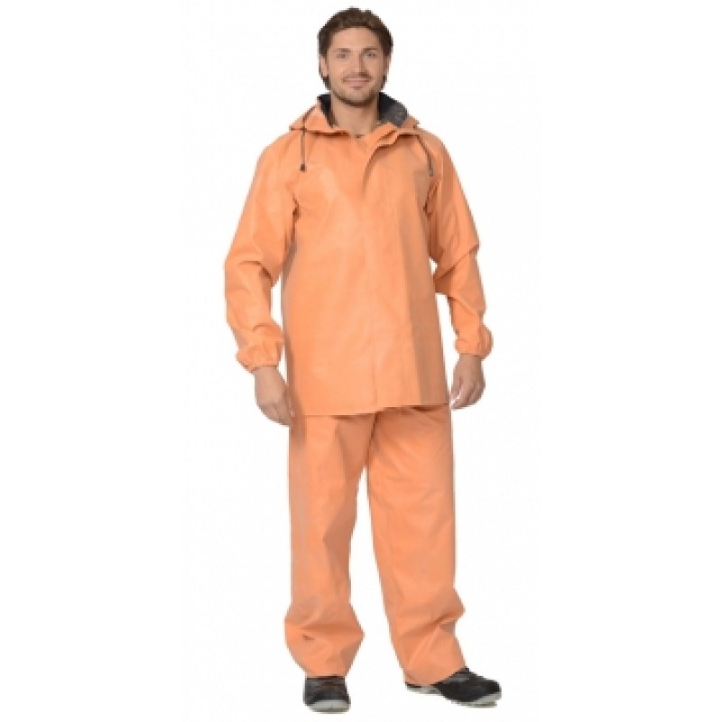 костюм рыбацкий, куртка, полукомбинезон (тк.1045) оранжевый (рокон букса)