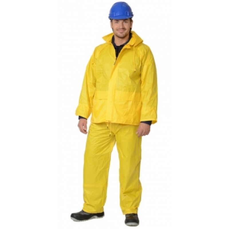 ЛИВЕНЬ костюм нейлоновый желтый (куртка, брюки) в индивидуальной упаковке