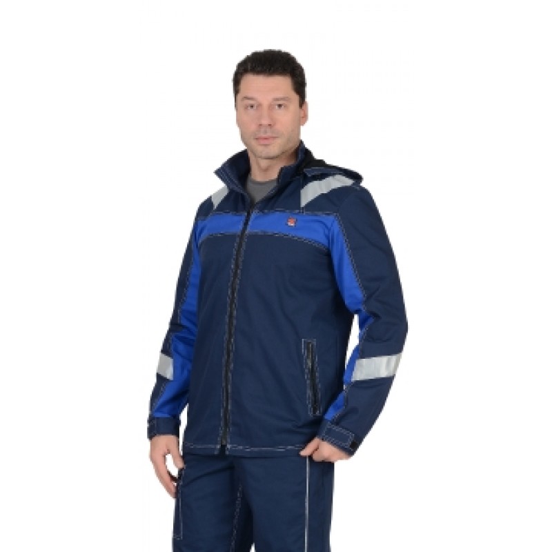 СИРИУС-СИДНЕЙ куртка синяя с васильковым и СОП тк.Rodos (245 гр/кв.м)