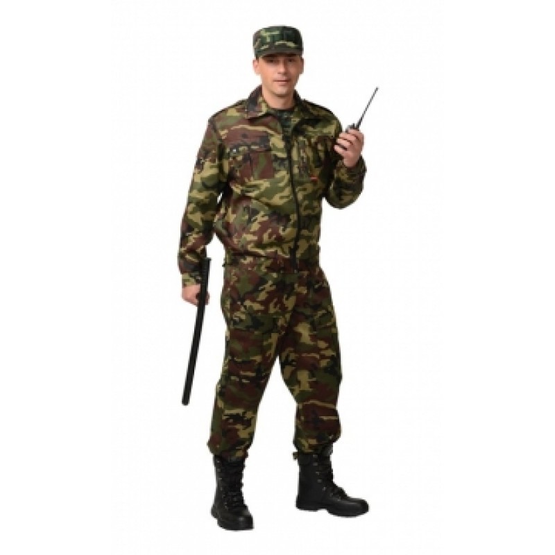 СИРИУС-ФРЕГАТ костюм для охранника, куртка, брюки КМФ зелёный